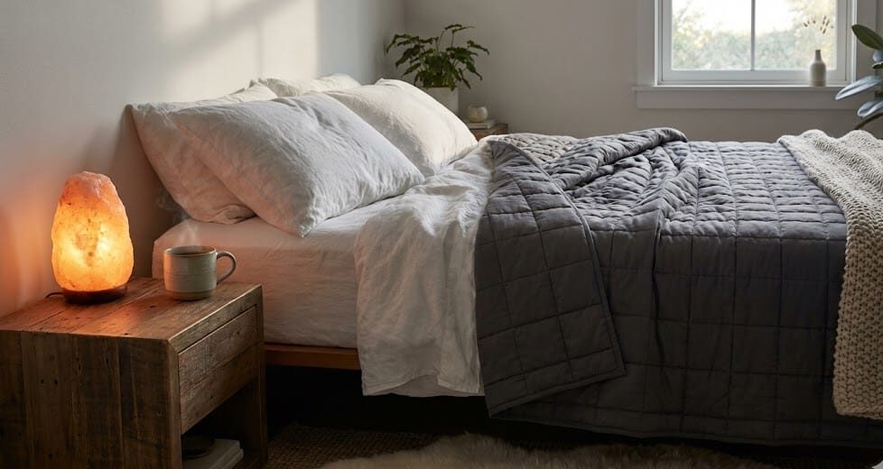 Weighted blanket for anxiety relief