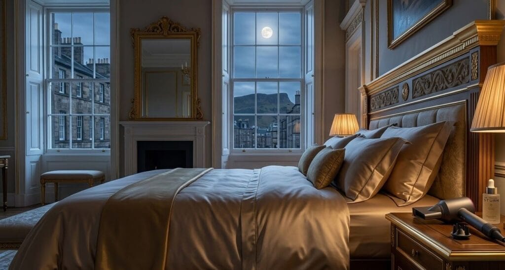 Refugio de descanso premium: inversión en su recuperación nocturna ideal 3 Dormitorio de lujo diseñado para la recuperación nocturna premium con iluminación suave y ambiente de paz.