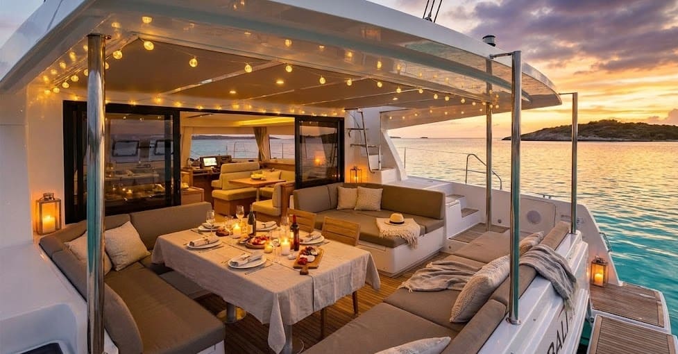 Yacht relaxation in La Paz for restoration of strength 4 Yacht relaxation in La Paz during a sunset meditation session.