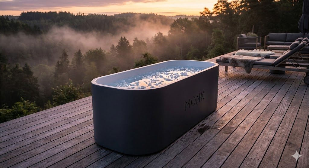 Premium Monk Origin Gen2 ice bath for mental health and cold plunging.