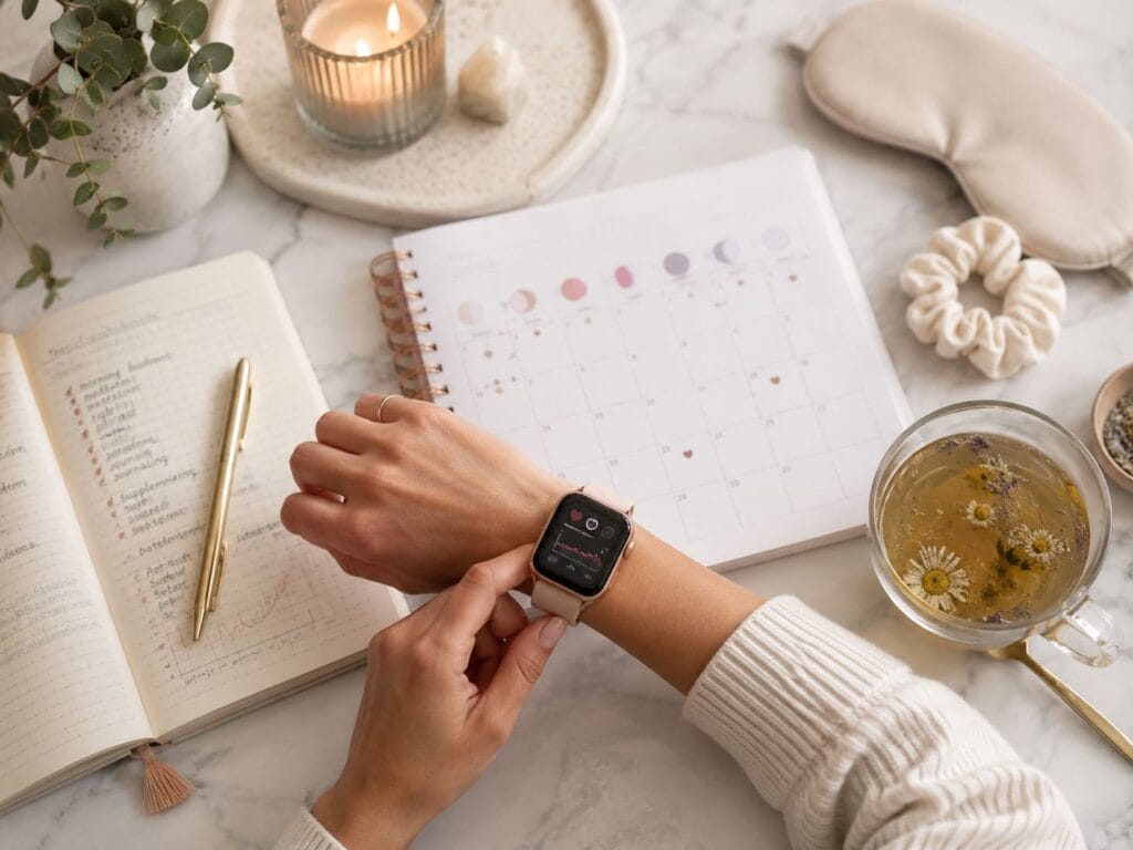 Female biohacking tools for sleep cycle tracking comfort and daily wellness routines