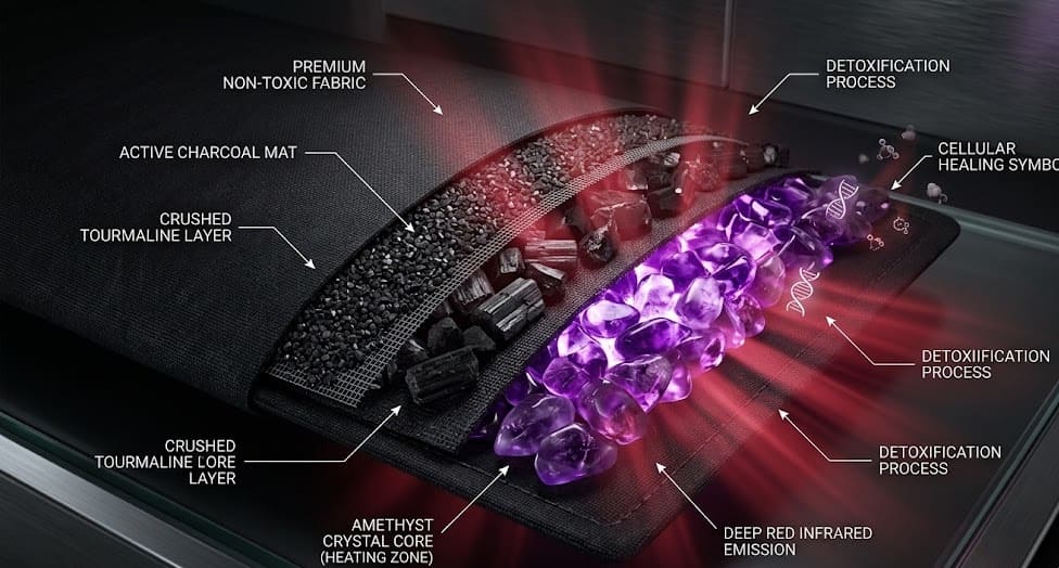 The Quiet Sanctuary: HigherDOSE Infrared Sauna Blanket Review for Burnout Recovery 3 HigherDOSE infrared sauna blanket set up in a calming room for deep burnout recovery and nervous system healing.