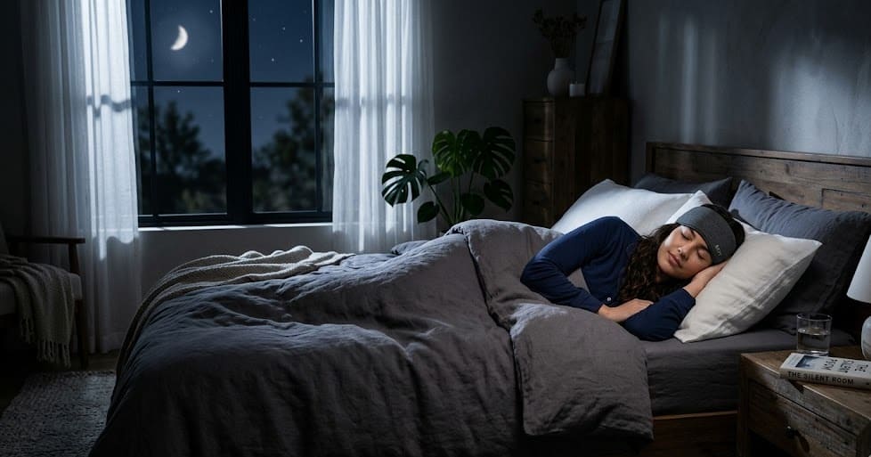 Musicozy vs AcousticSheep: The Best Sleep Headphones for Sensory Overload 3 musicozy mask 1