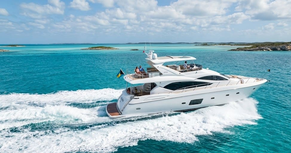 Luxury Motor Yacht Charter in Nassau, Bahamas: The Premium Boat Rental for a Sunseeker Manhattan Experience on Paradise Island 7 Bahams luxury sunseeker f