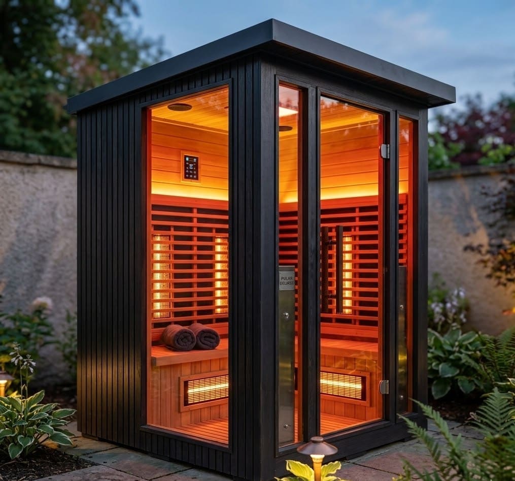 Saunas 4 Polar Eclipse 2 Person Outdoor Infrared Sauna