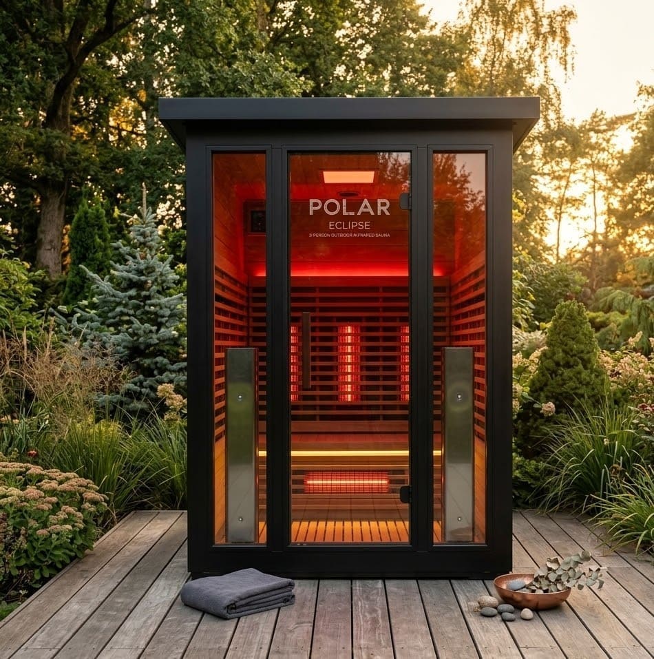 Saunas 5 Polar Eclipse 3 Person Outdoor Infrared Sauna