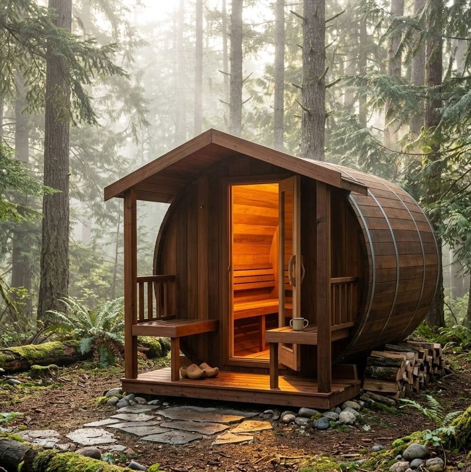Saunas 13 Seneca 4 6 Person Barrel Sauna