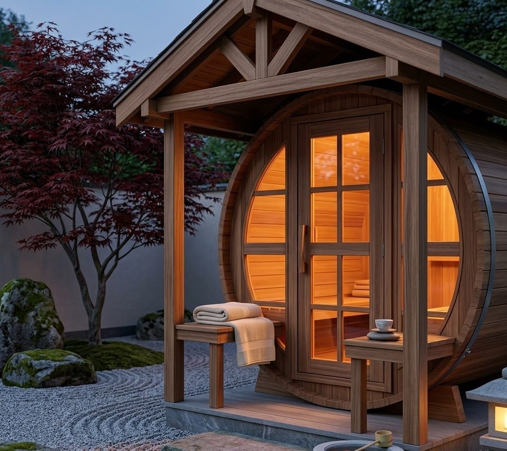 Saunas 20 Seneca 8 Person Barrel Sauna