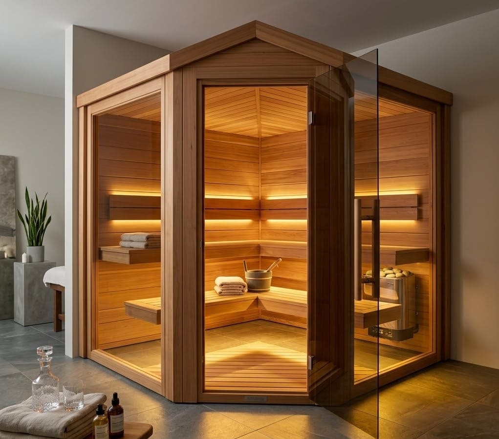 Saunas 15 The Rusticus 3 Person Indoor Sauna