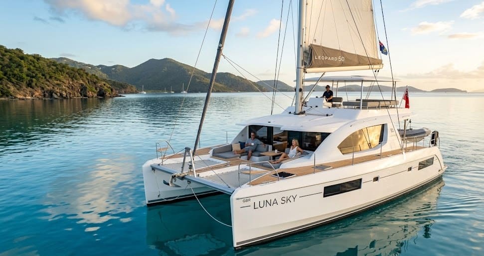 The 2022 Leopard 50 Catamaran: A Premium Boat Rental in Road Town · Leopard Charter for Executive Burnout Recovery on British Virgin Islands 10 samboat leopard50 f