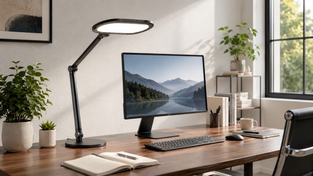Best Desk Lamp for Eye Strain? LitONES LED Desk Lamp for Home Office, Study, Zoom, and Computer Work 8 LitONES LED Desk Lamp 3