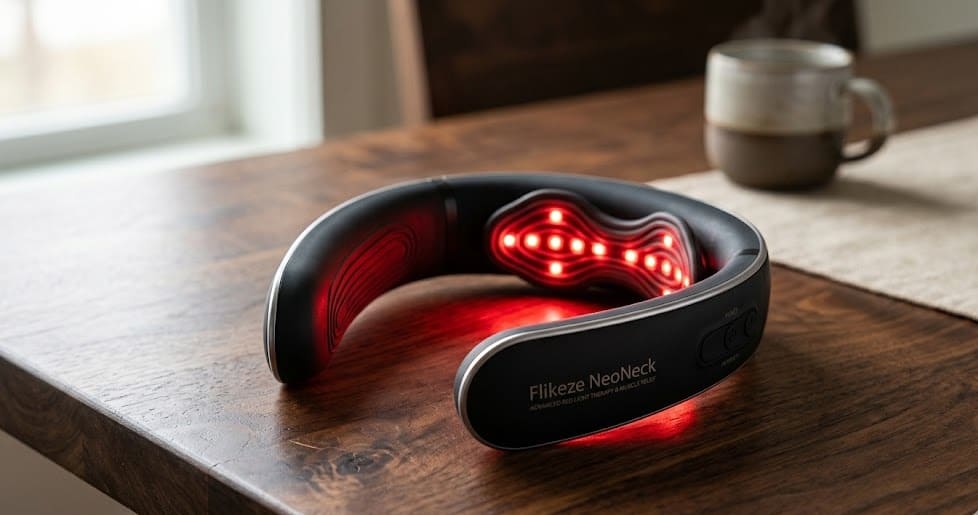 Flikeze NeoNeck: The All-In-One Neck Pain Relief Therapy System and Treatment Device 4 flikeze neoneck