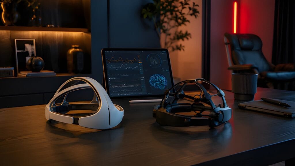 Sens.ai vs Neurosity Crown Review: Best Premium Neurofeedback Device for Home Brain Training? 2 Premium EEG neurofeedback devices for home brain training and cognitive performance.