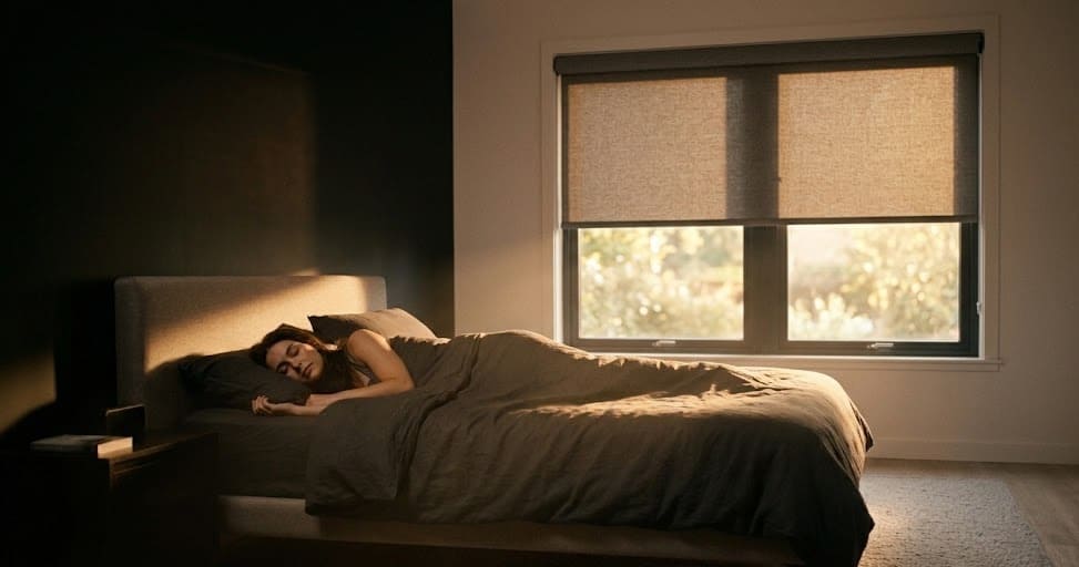 The Best Smart Blinds for Better Sleep: Why a Motorized Blackout Roman Shade is the Ultimate Window Covering 8 motorized smart 6