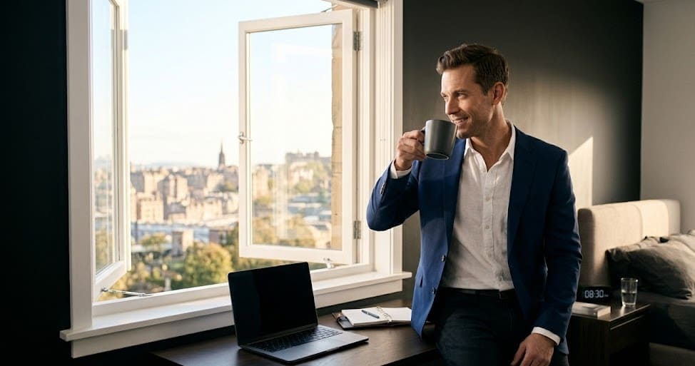 The Best Smart Blinds for Better Sleep: Why a Motorized Blackout Roman Shade is the Ultimate Window Covering 11 motorized smart 9