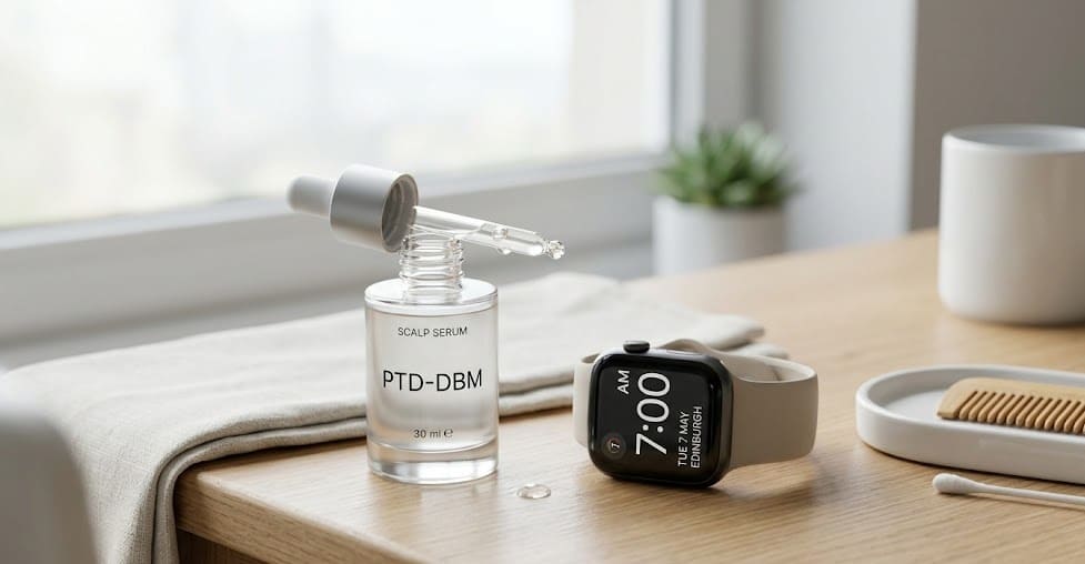 InfiniWell PTD-DBM Review: The Best Peptide Hair Growth Serum optimal for scalp. 11 peptide for hair 9
